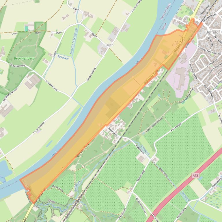 Kaart van postcodegebied 5951AM.
