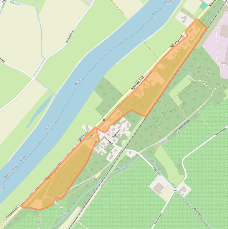 Kaart van postcodegebied 5951AP.