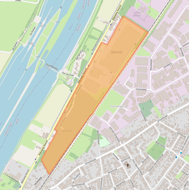 Kaart van postcodegebied 5951AV.