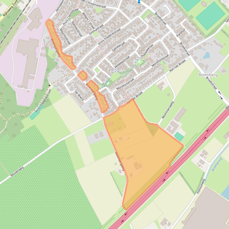 Kaart van postcodegebied 5951AX.