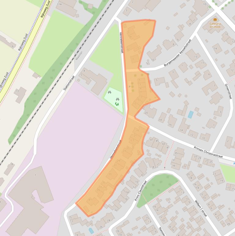 Kaart van postcodegebied 5951BA.