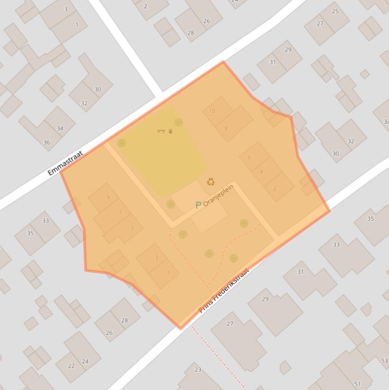 Kaart van postcodegebied 5951BN.