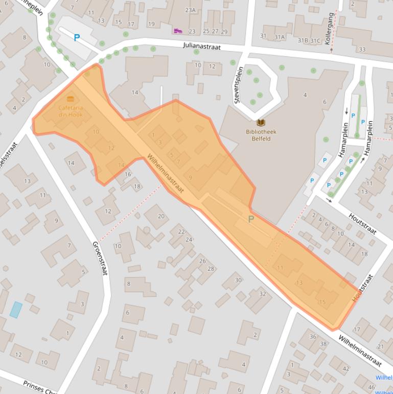 Kaart van postcodegebied 5951BV.