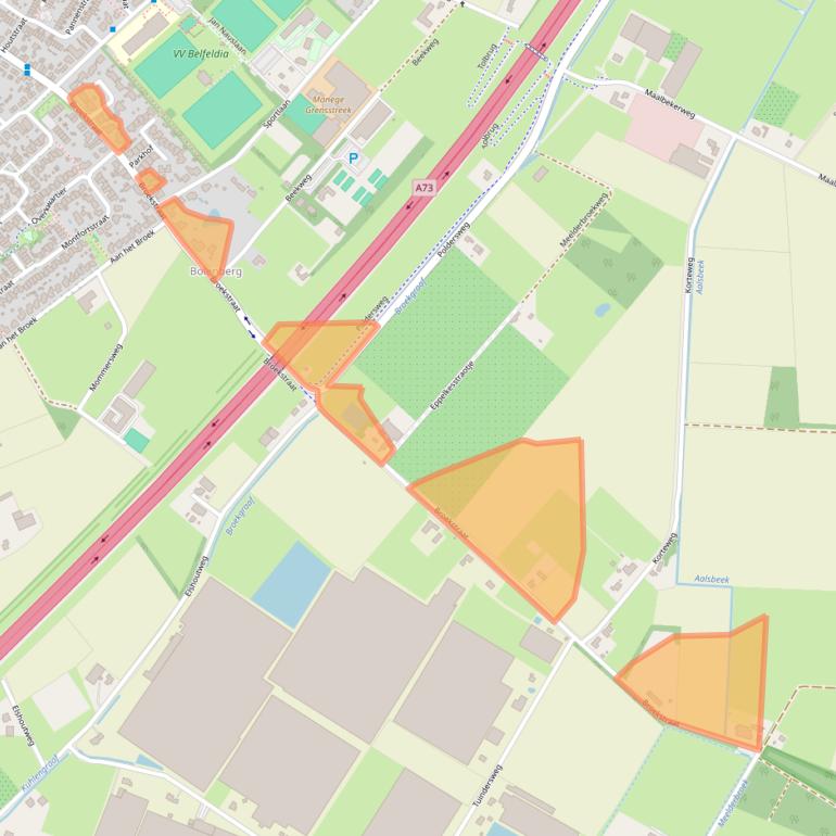 Kaart van postcodegebied 5951BX.