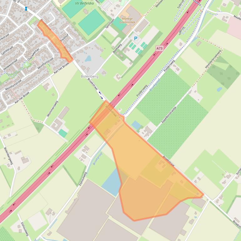 Kaart van postcodegebied 5951BZ.