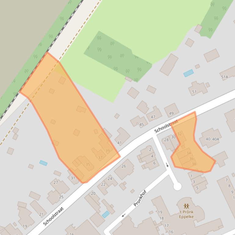 Kaart van postcodegebied 5951CL.