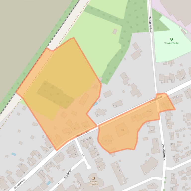 Kaart van postcodegebied 5951CM.