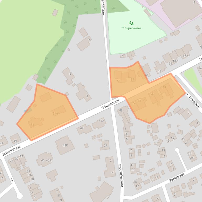 Kaart van postcodegebied 5951CN.