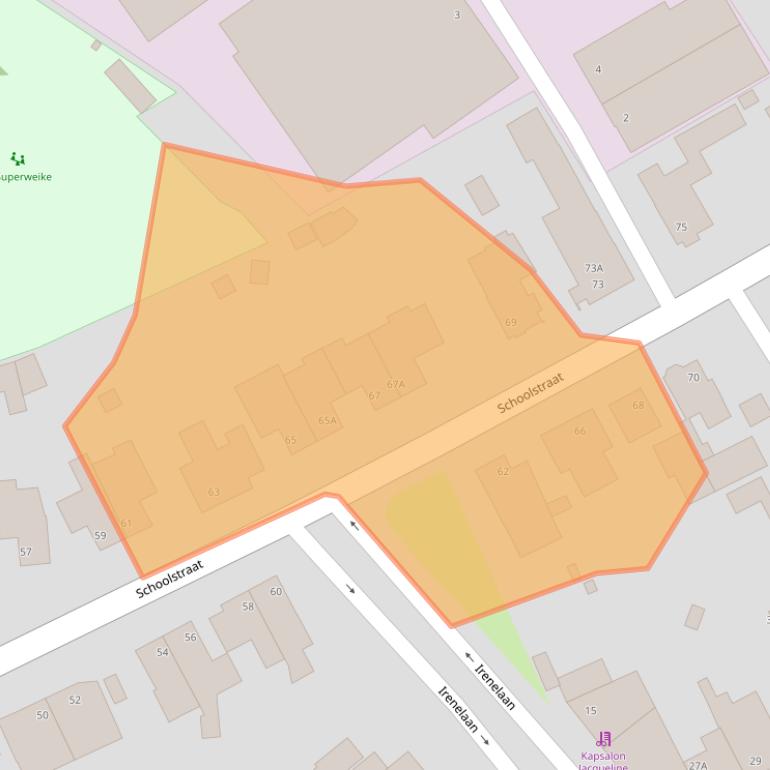 Kaart van postcodegebied 5951CP.