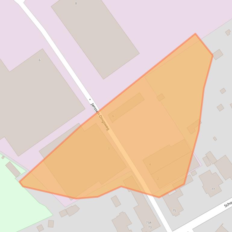 Kaart van postcodegebied 5951CS.