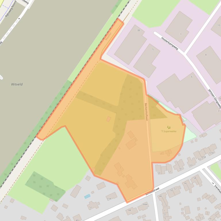 Kaart van postcodegebied 5951CT.