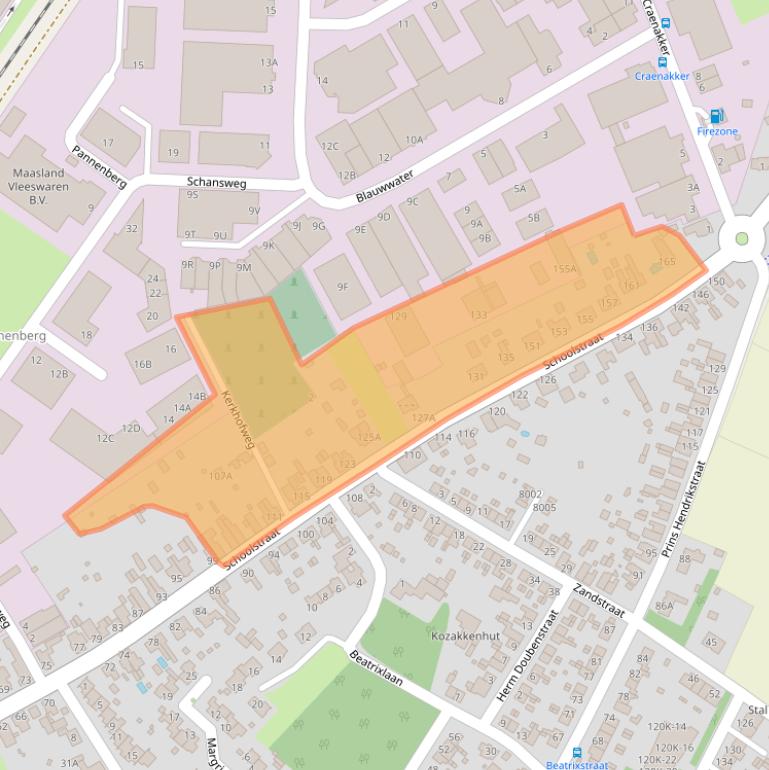 Kaart van postcodegebied 5951CV.