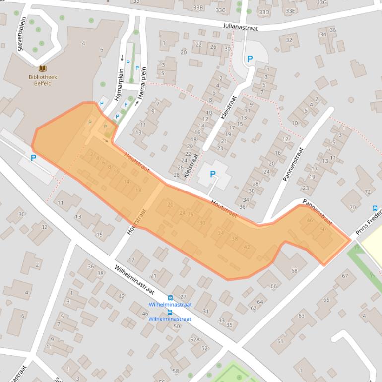 Kaart van postcodegebied 5951DA.