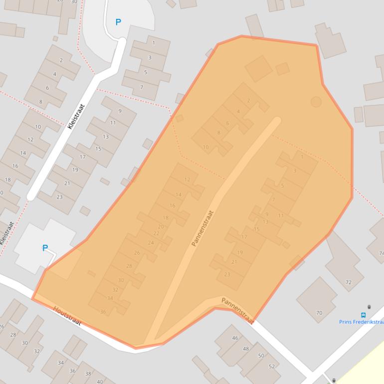 Kaart van postcodegebied 5951DE.