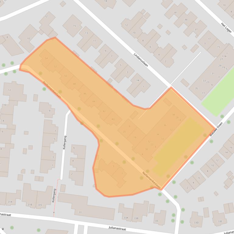 Kaart van postcodegebied 5951DP.