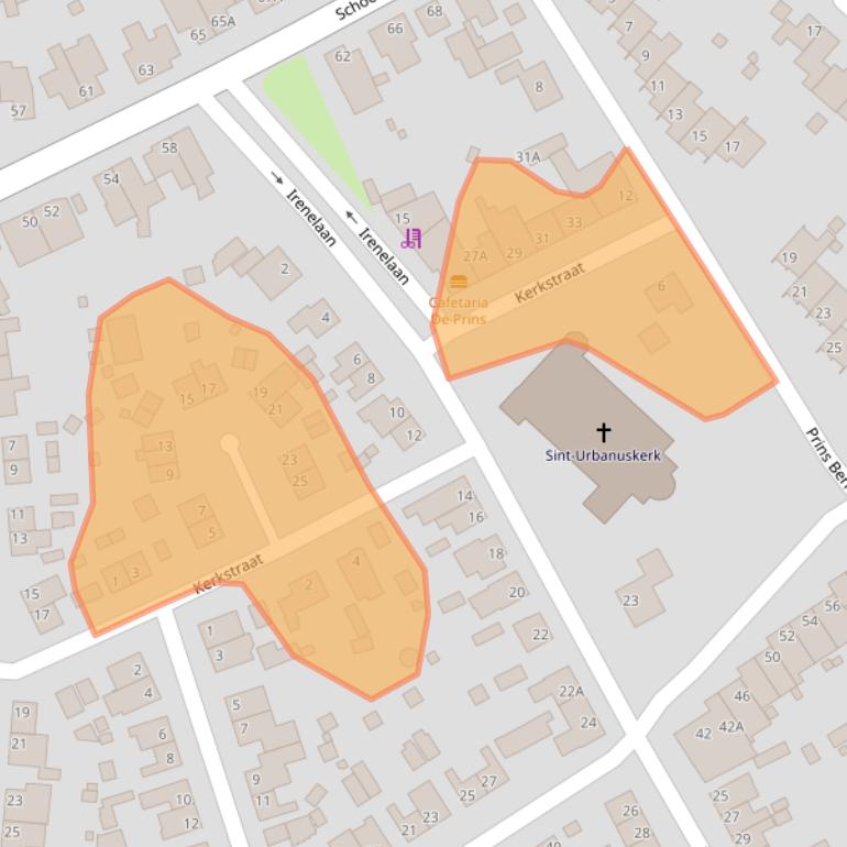 Kaart van postcodegebied 5951EC.