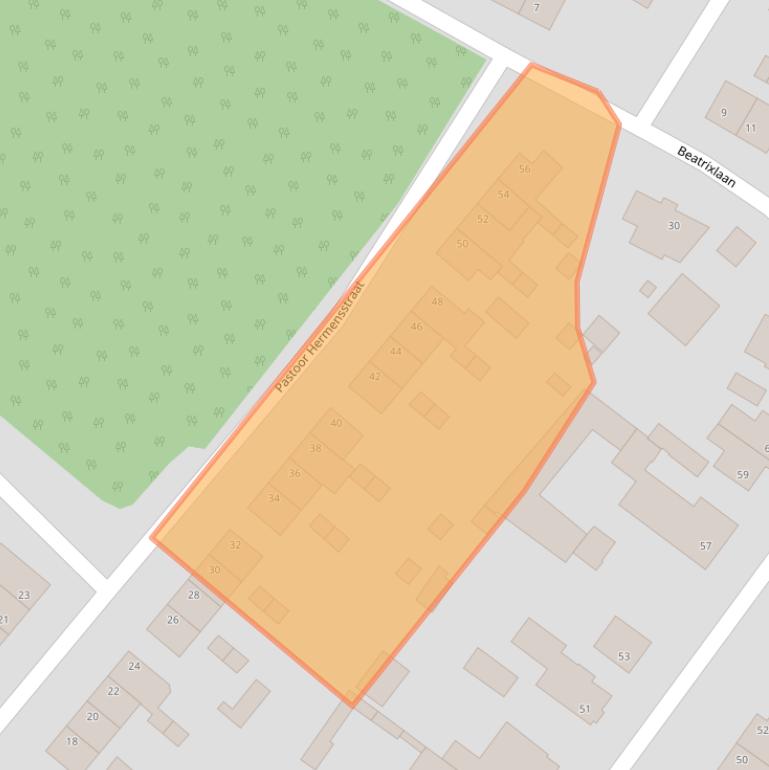 Kaart van postcodegebied 5951GC.