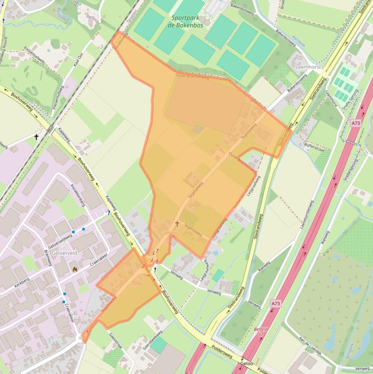 Kaart van postcodegebied 5951GL.