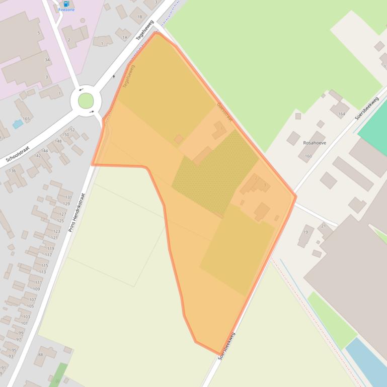 Kaart van postcodegebied 5951GM.