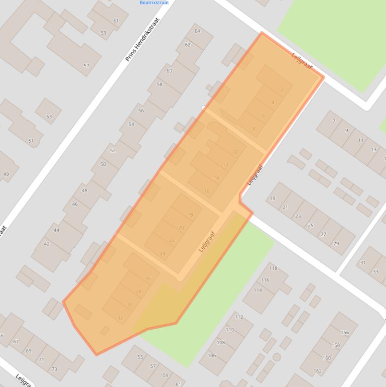 Kaart van postcodegebied 5951GT.