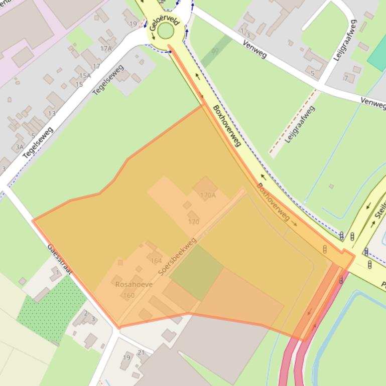 Kaart van postcodegebied 5951HE.