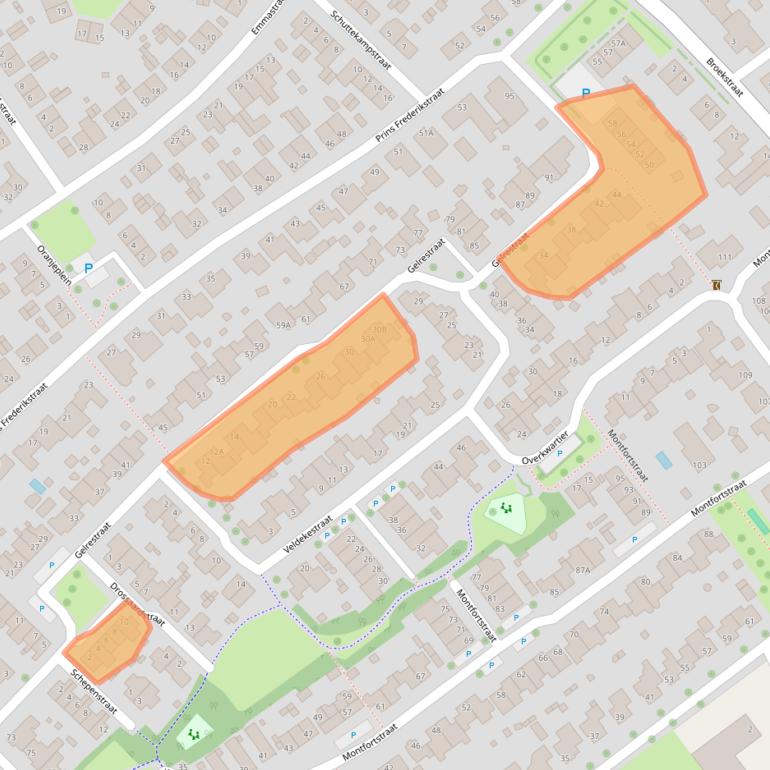 Kaart van postcodegebied 5951JD.