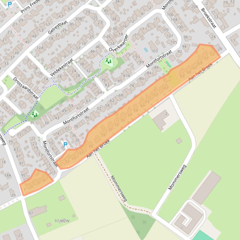 Kaart van postcodegebied 5951NG.