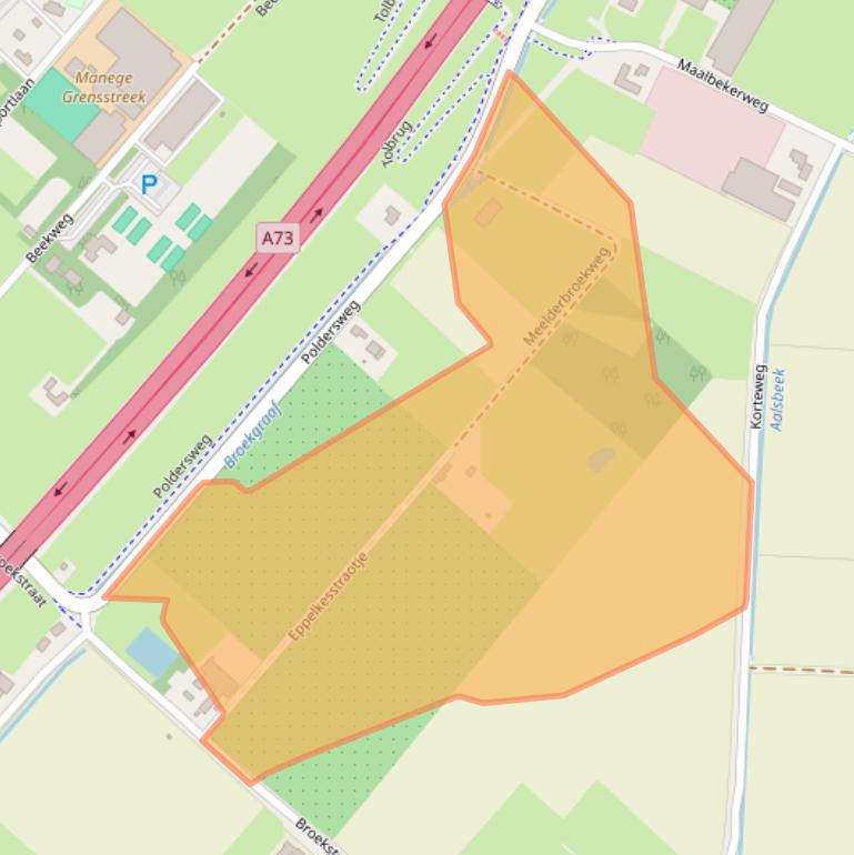 Kaart van postcodegebied 5951NV.