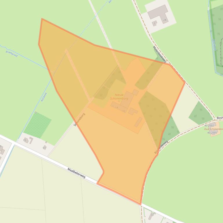 Kaart van postcodegebied 5951NX.