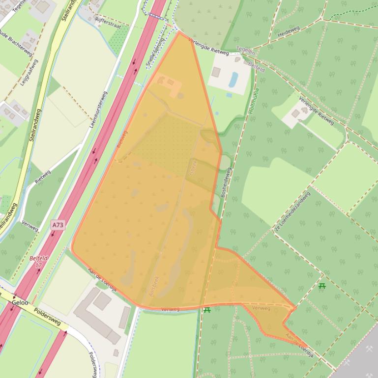 Kaart van postcodegebied 5951PA.