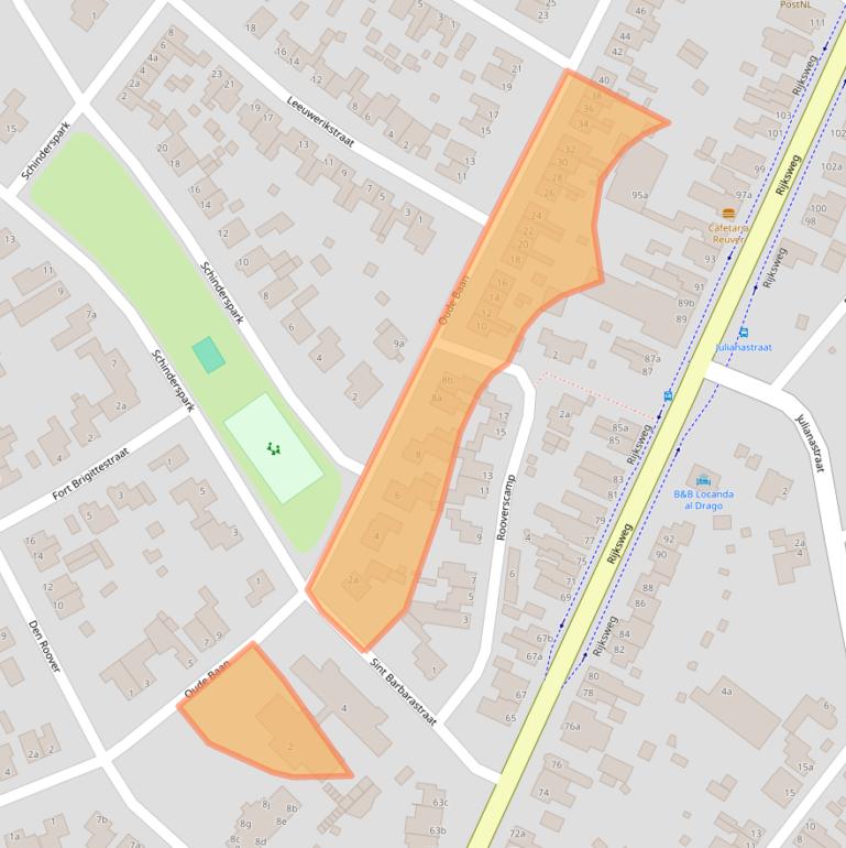 Kaart van postcodegebied 5953AR.