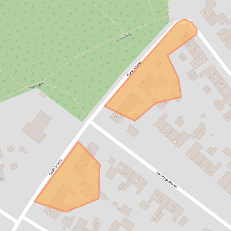 Kaart van postcodegebied 5953BC.