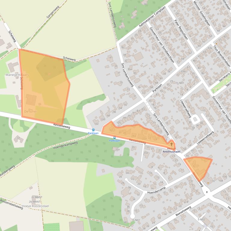 Kaart van postcodegebied 5953CL.