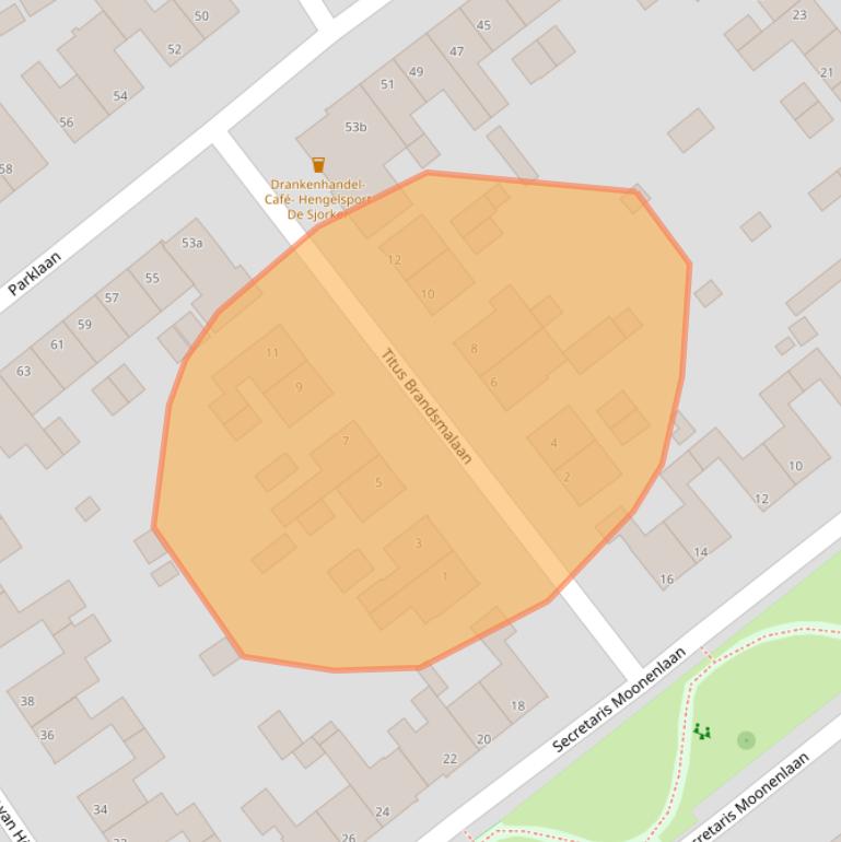 Kaart van postcodegebied 5953CZ.