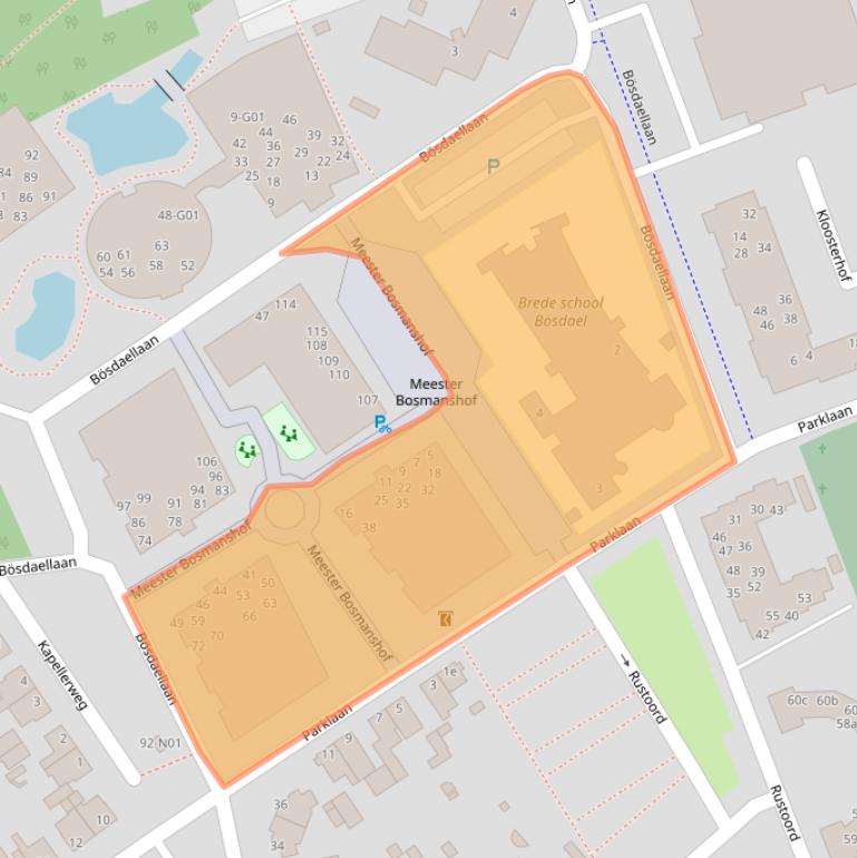 Kaart van postcodegebied 5953DM.