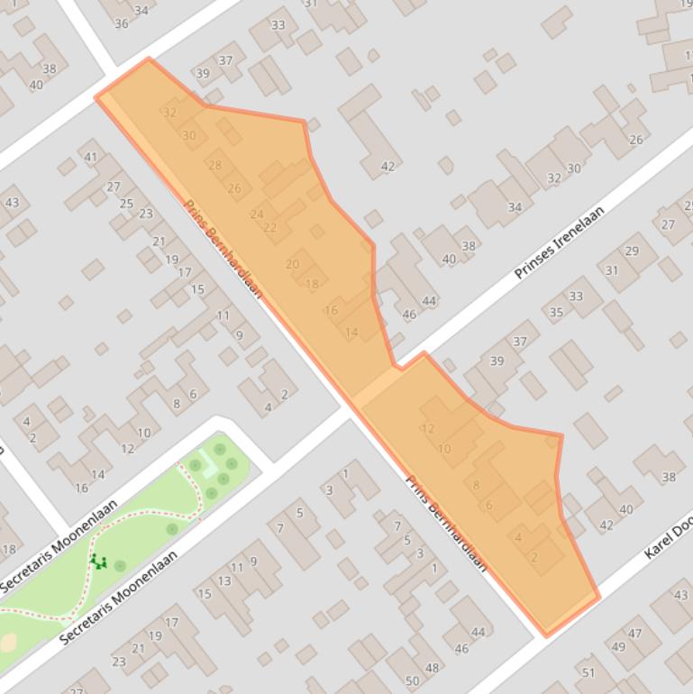 Kaart van postcodegebied 5953EB.