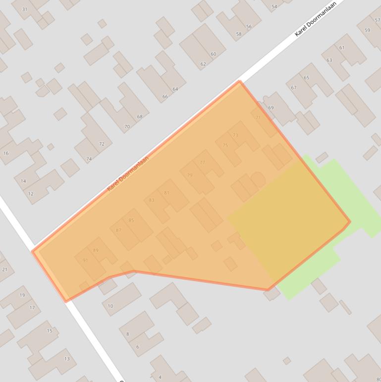 Kaart van postcodegebied 5953EL.