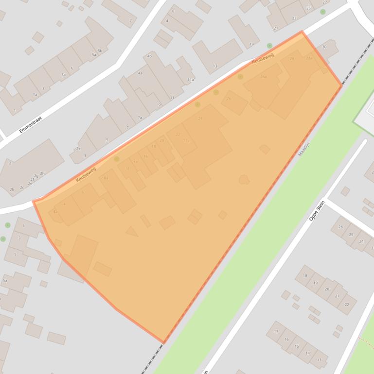 Kaart van postcodegebied 5953HK.