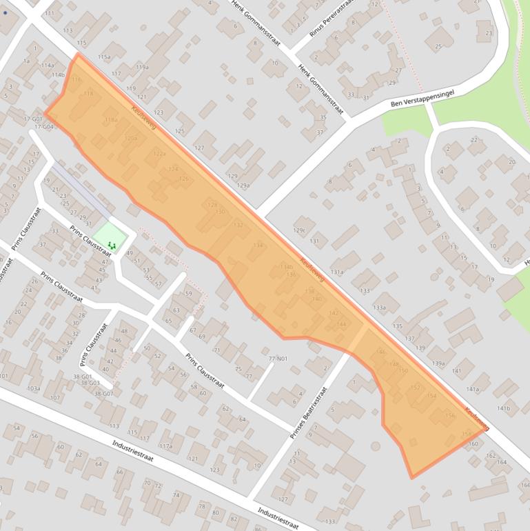 Kaart van postcodegebied 5953HN.