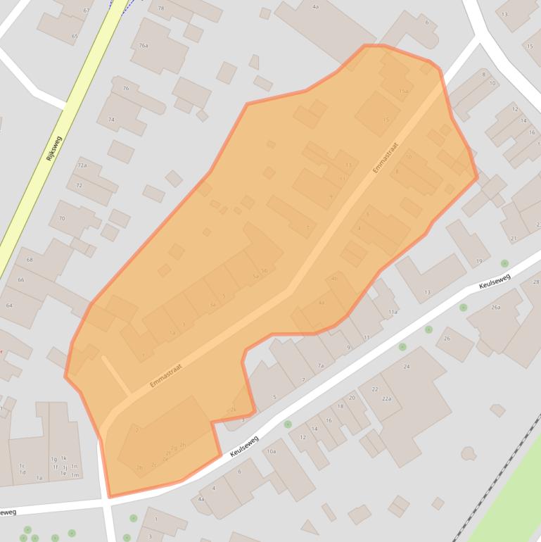 Kaart van postcodegebied 5953HR.