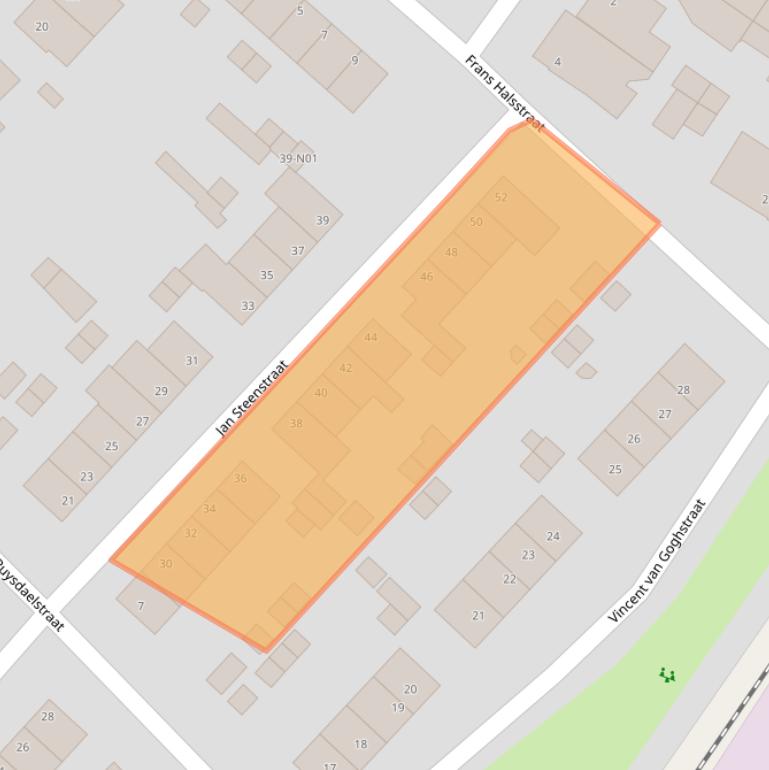 Kaart van postcodegebied 5953JC.