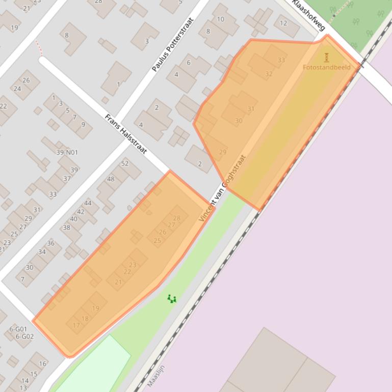 Kaart van postcodegebied 5953JE.