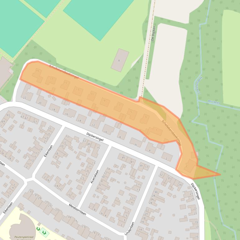 Kaart van postcodegebied 5953JW.
