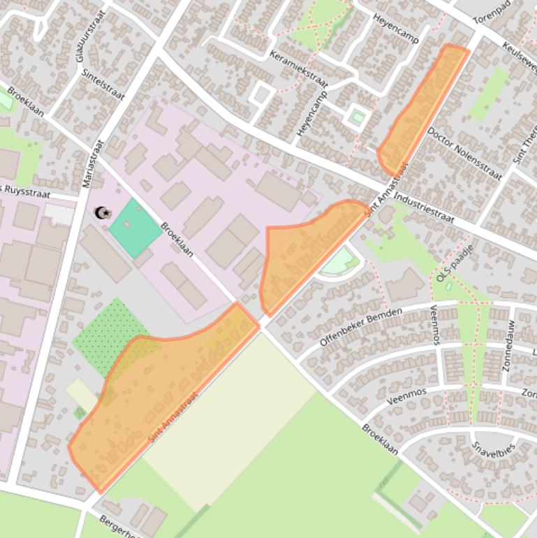 Kaart van postcodegebied 5953LS.