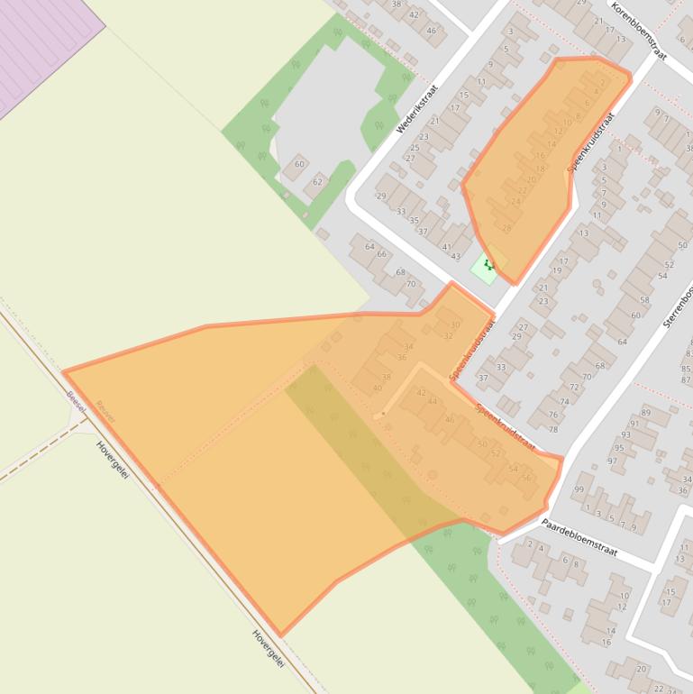 Kaart van postcodegebied 5953MA.