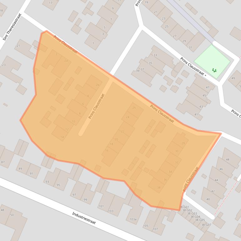 Kaart van postcodegebied 5953ND.