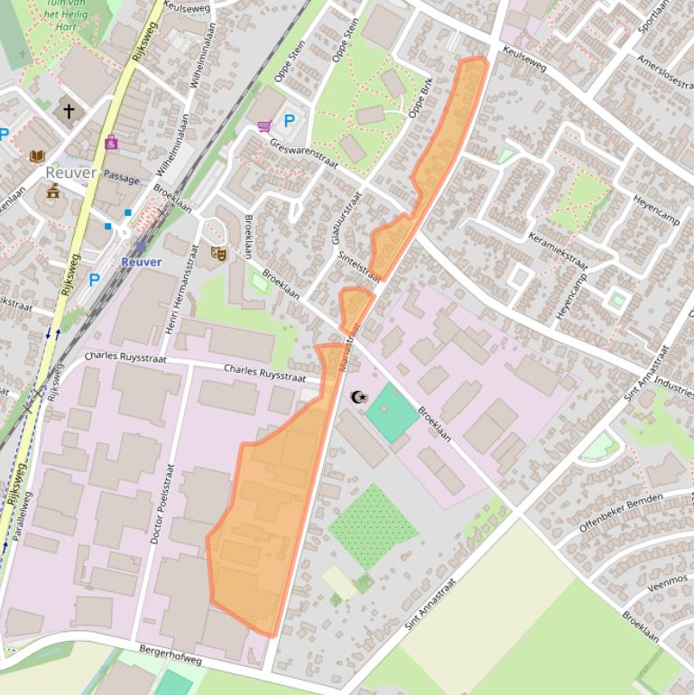 Kaart van postcodegebied 5953NL.