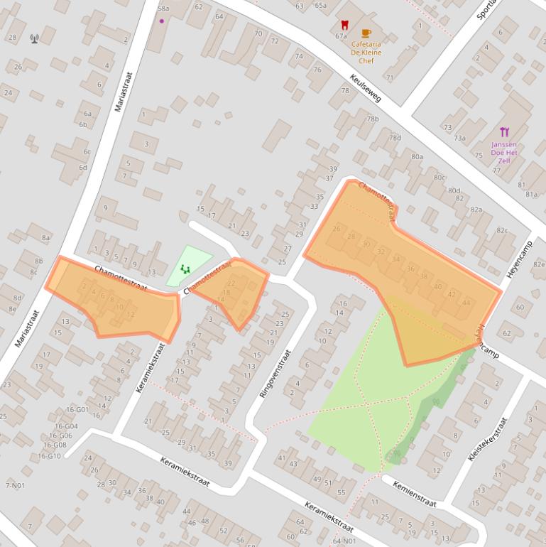 Kaart van postcodegebied 5953RL.