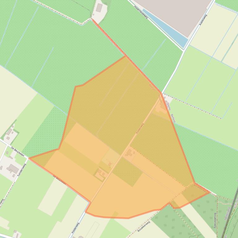 Kaart van postcodegebied 5953TA.
