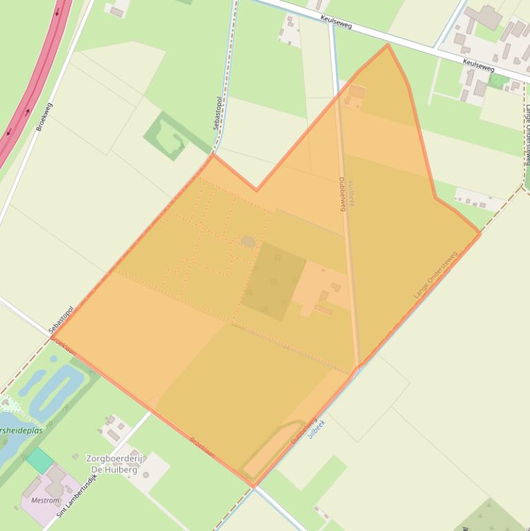 Kaart van postcodegebied 5953TE.